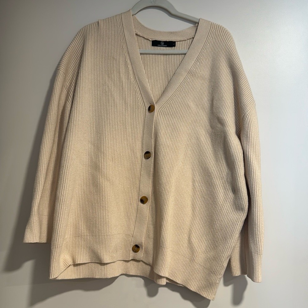 Oversized Cream cardigan - Amazon fashion